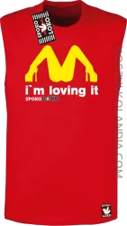 MCky I`m Loving It - Bezrękawnik męski czerwony 