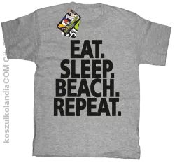 Eat Sleep Beach Repeat - Koszulka dziecięca melanż