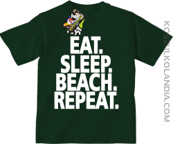 Eat Sleep Beach Repeat - Koszulka dziecięca butelkowa 