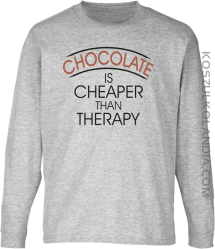 Chocolate is cheaper than therapy - Longsleeve dziecięcy melanż 