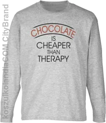 Chocolate is cheaper than therapy - Longsleeve dziecięcy melanż 