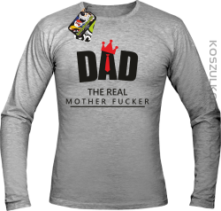 Dad The Real Mother fucker -Longsleeve męski melanż