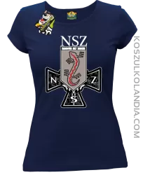 NSZ Narodowe Siły Zbrojne - Koszulka damska granat