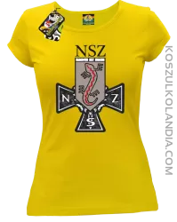 NSZ Narodowe Siły Zbrojne - Koszulka damska żółta