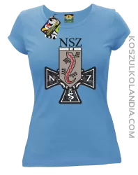 NSZ Narodowe Siły Zbrojne - Koszulka damska błękit 