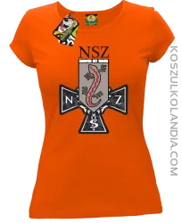 NSZ Narodowe Siły Zbrojne - Koszulka damska pomarańcz 