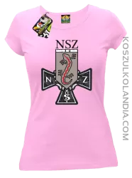 NSZ Narodowe Siły Zbrojne - Koszulka damska jasny róż 