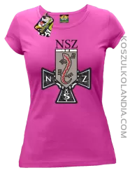 NSZ Narodowe Siły Zbrojne - Koszulka damska fuchsia 