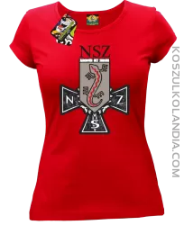 NSZ Narodowe Siły Zbrojne - Koszulka damska czerwona 