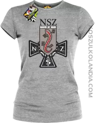 NSZ Narodowe Siły Zbrojne - Koszulka damska melanż 