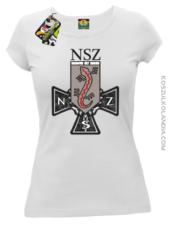 NSZ Narodowe Siły Zbrojne - Koszulka damska biała 