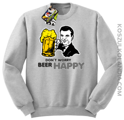 DON'T WORRY BEER HAPPY - Bluza STANDARD melnaż