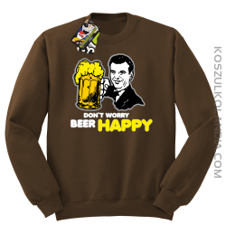 DON'T WORRY BEER HAPPY - Bluza STANDARD brąz