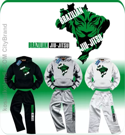 Brazilian Jiu-Jitsu LionFace  r - dres dwuczęściowy