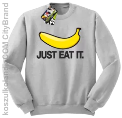 JUST EAT IT Banana - Bluza męska standard bez kaptura melanz 