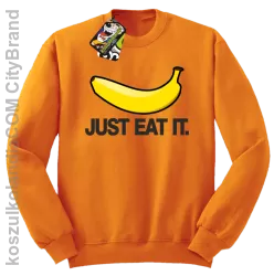 JUST EAT IT Banana - Bluza męska standard bez kaptura pomarańcz 