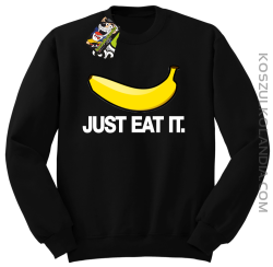 JUST EAT IT Banana - Bluza męska standard bez kaptura  czarna 