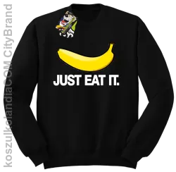 JUST EAT IT Banana - Bluza męska standard bez kaptura  czarna 