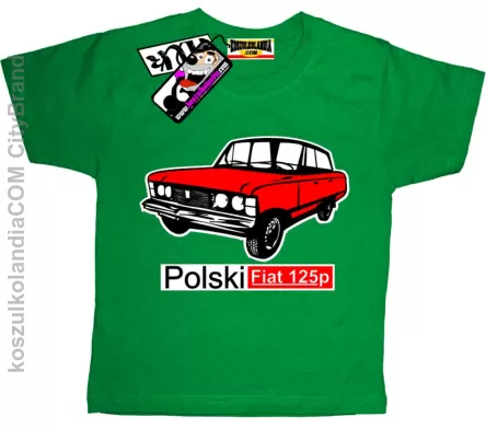 Polski Fiat 125p - Koszulka Dziecięca