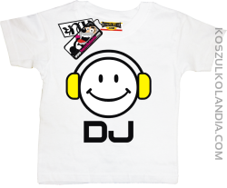 DJ - super koszulka dziecięca - biały