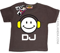 DJ - super koszulka dziecięca - brązowy