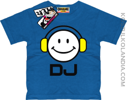 DJ - super koszulka dziecięca - niebieski