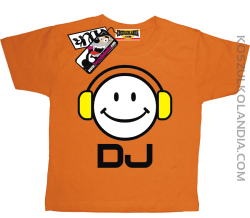 DJ - super koszulka dziecięca - pomarańczowy