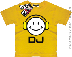 DJ - super koszulka dziecięca - żółty