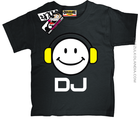 DJ - super koszulka dziecięca - czarny