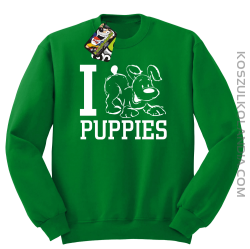 I love puppies - kocham szczeniaki - Bluza STANDARD khely