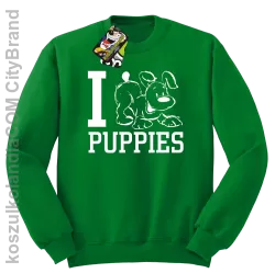 I love puppies - kocham szczeniaki - Bluza STANDARD khely