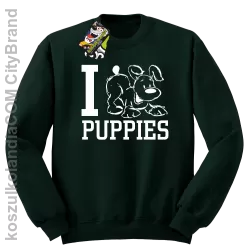 I love puppies - kocham szczeniaki - Bluza STANDARD butelka