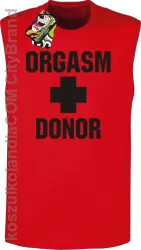 Orgasm Donor - Bezrękawnik męski czerwony 