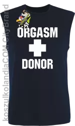 Orgasm Donor - Bezrękawnik męski granatowy 