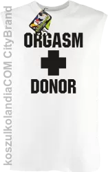 Orgasm Donor - Bezrękawnik męski biały 