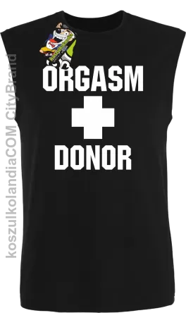 Orgasm Donor - Bezrękawnik męski czarny 