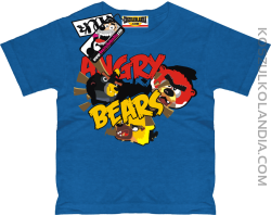 Angry Bears - dziecięce koszulki - niebieski