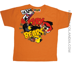 Angry Bears - dziecięce koszulki - pomarańczowy