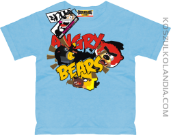 Angry Bears - dziecięce koszulki - błękitny