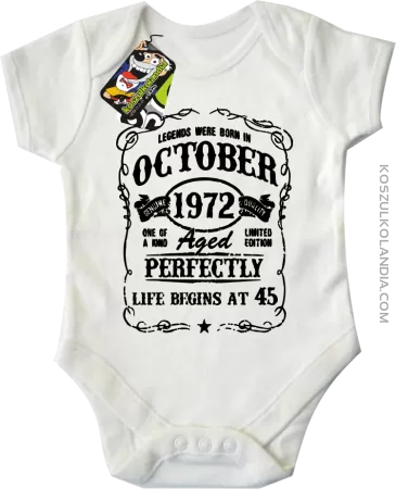 Legends were born in October Aged Perfectly - Body dziecięce 