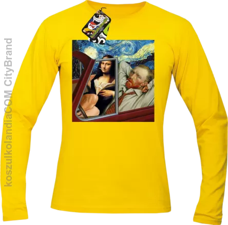 Mona_Gogy Art - Longsleeve męski żółty 