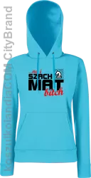 No i szach mat bitch - Bluza damska z kapturem azure blue 