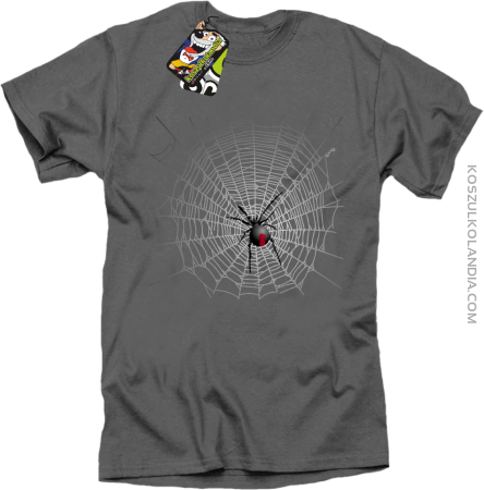 Pajęczyna z pająkiem - koszulka męska 