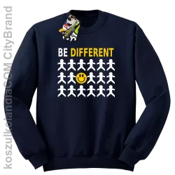 BE DIFFERENT - Bluza męska standard bez kaptura granat