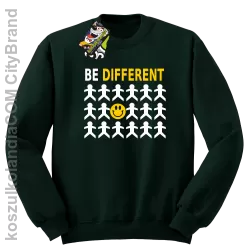 BE DIFFERENT - Bluza męska standard bez kaptura butelkowa 