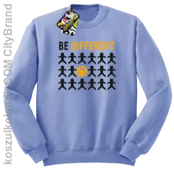 BE DIFFERENT - Bluza męska standard bez kaptura błękit 