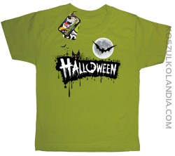 Halloween Standard Scenery - koszulka dziecięca kiwi