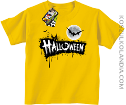 Halloween Standard Scenery - koszulka dziecięca żółta