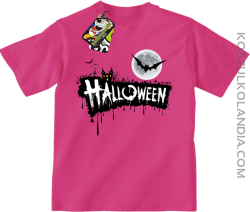 Halloween Standard Scenery - koszulka dziecięca fuksja
