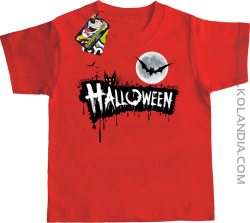 Halloween Standard Scenery - koszulka dziecięca czerwona